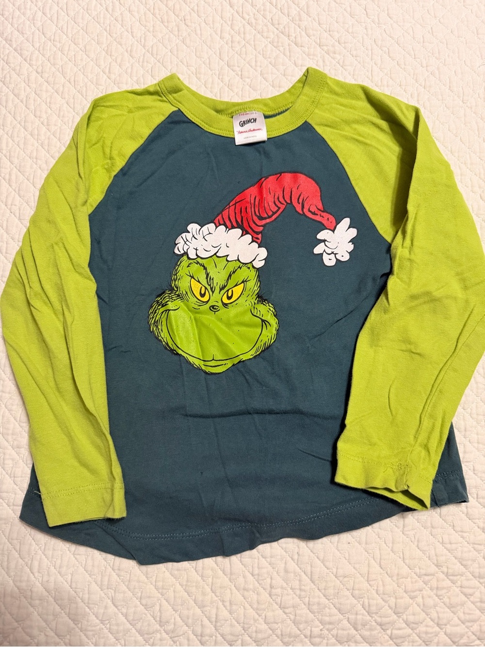 Hanna Andersson Grinch Long Sleeve Tee